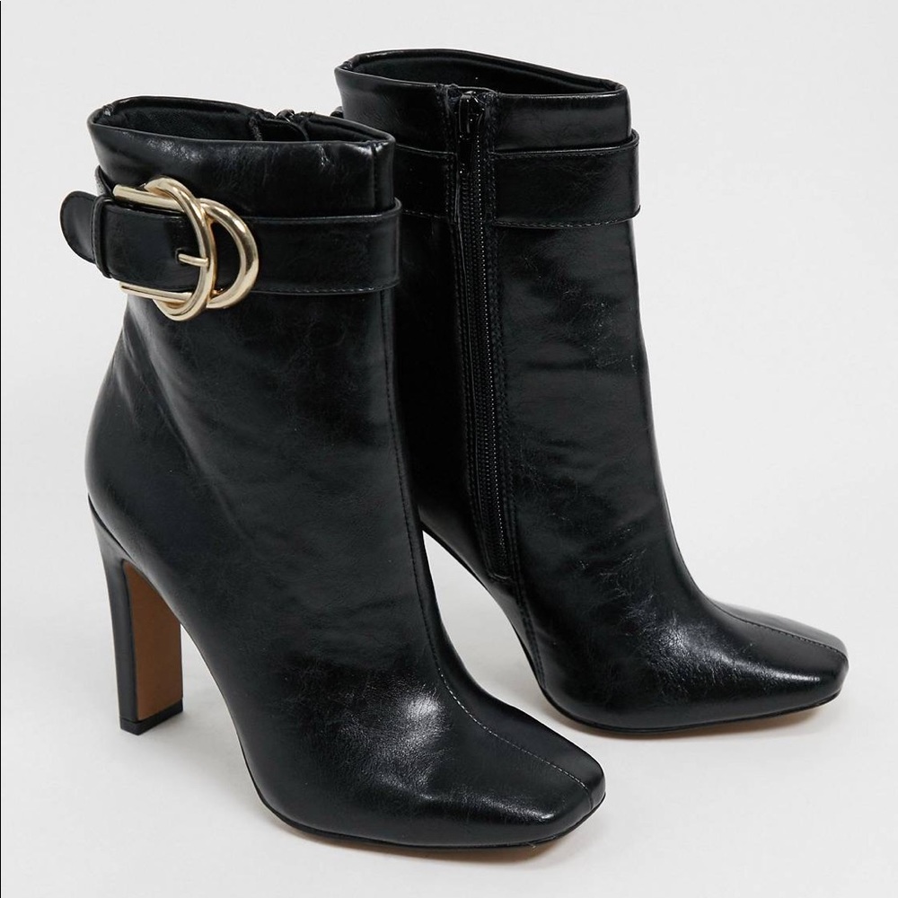 ASOS DESIGN Envy high ankle boots in black - LIKE NEW NEVER WORN